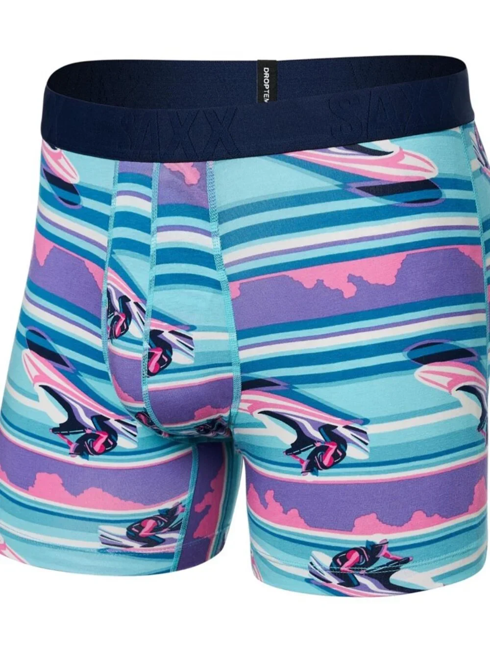 SAXX UNDERWEAR Droptemp Cooling Cotton Boxer Brief Fly Men's Underwear Jetski St